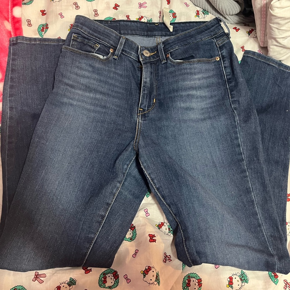 Signature by Levi Strauss Dark Blue Flare Jeans